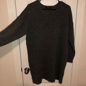 Soft Grey Sweater Dress